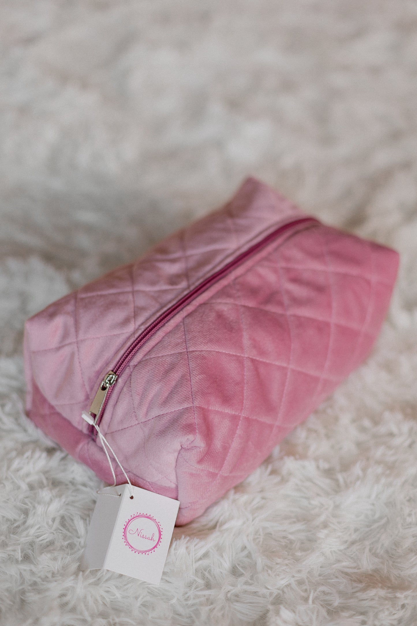 Make Up Bag, Coquette Aesthetic Travel Cosmetic & Toiletry Organizer (Pink)