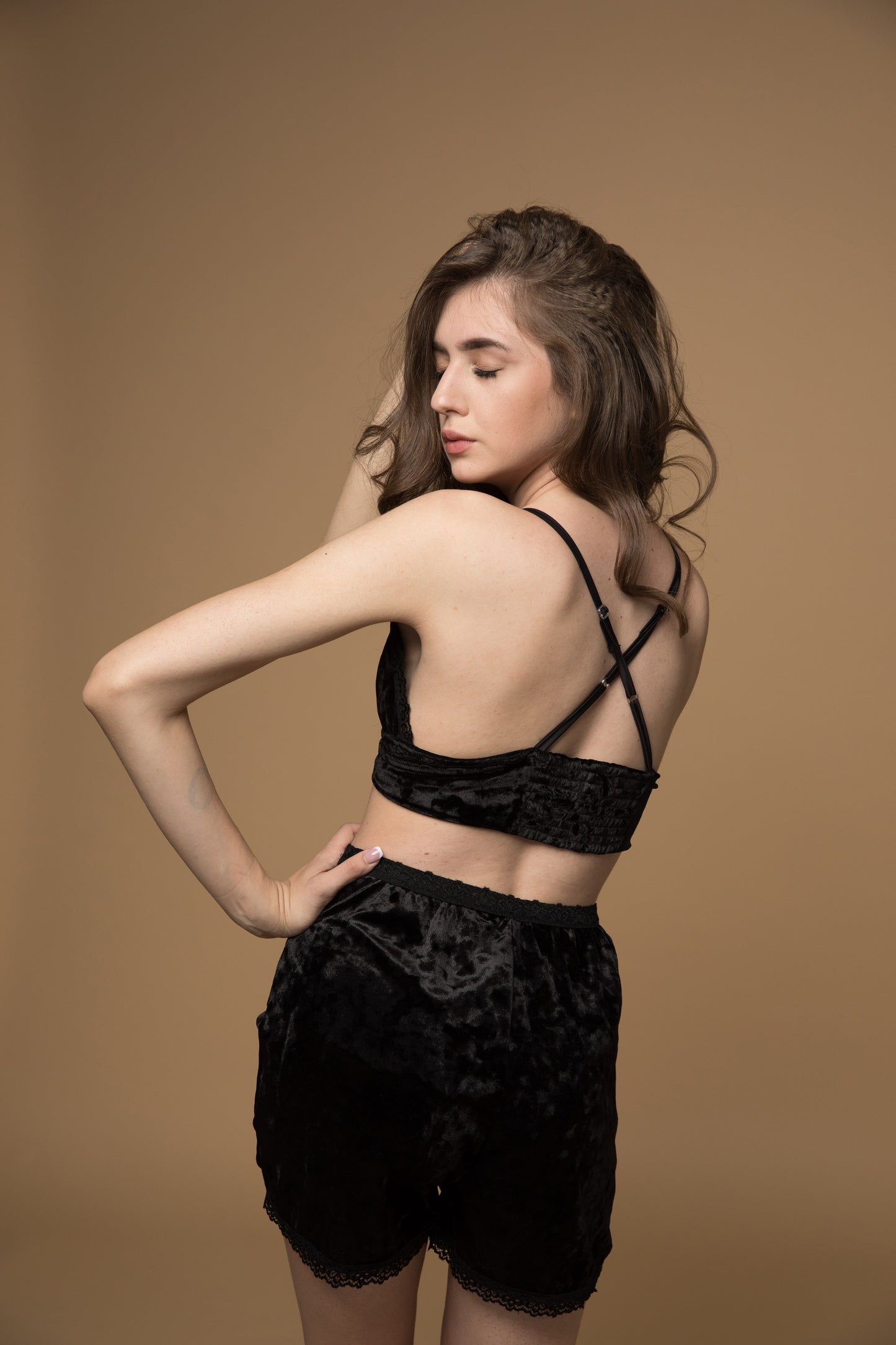 Dream Midnight Velvet Two-Piece Set