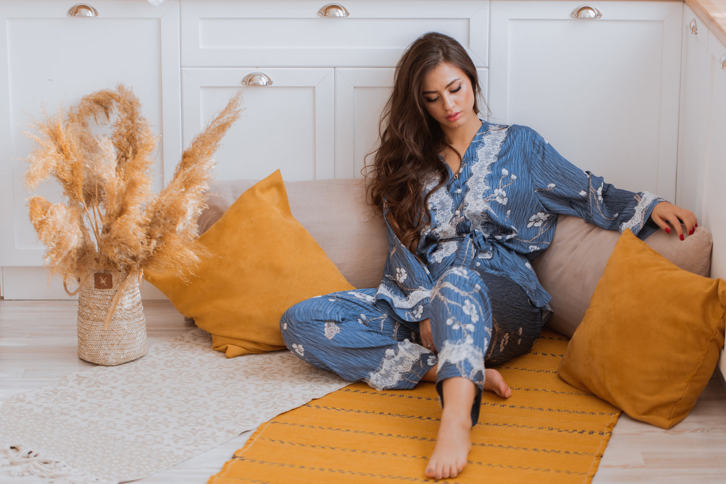 Coziness Sky Floral Pajama