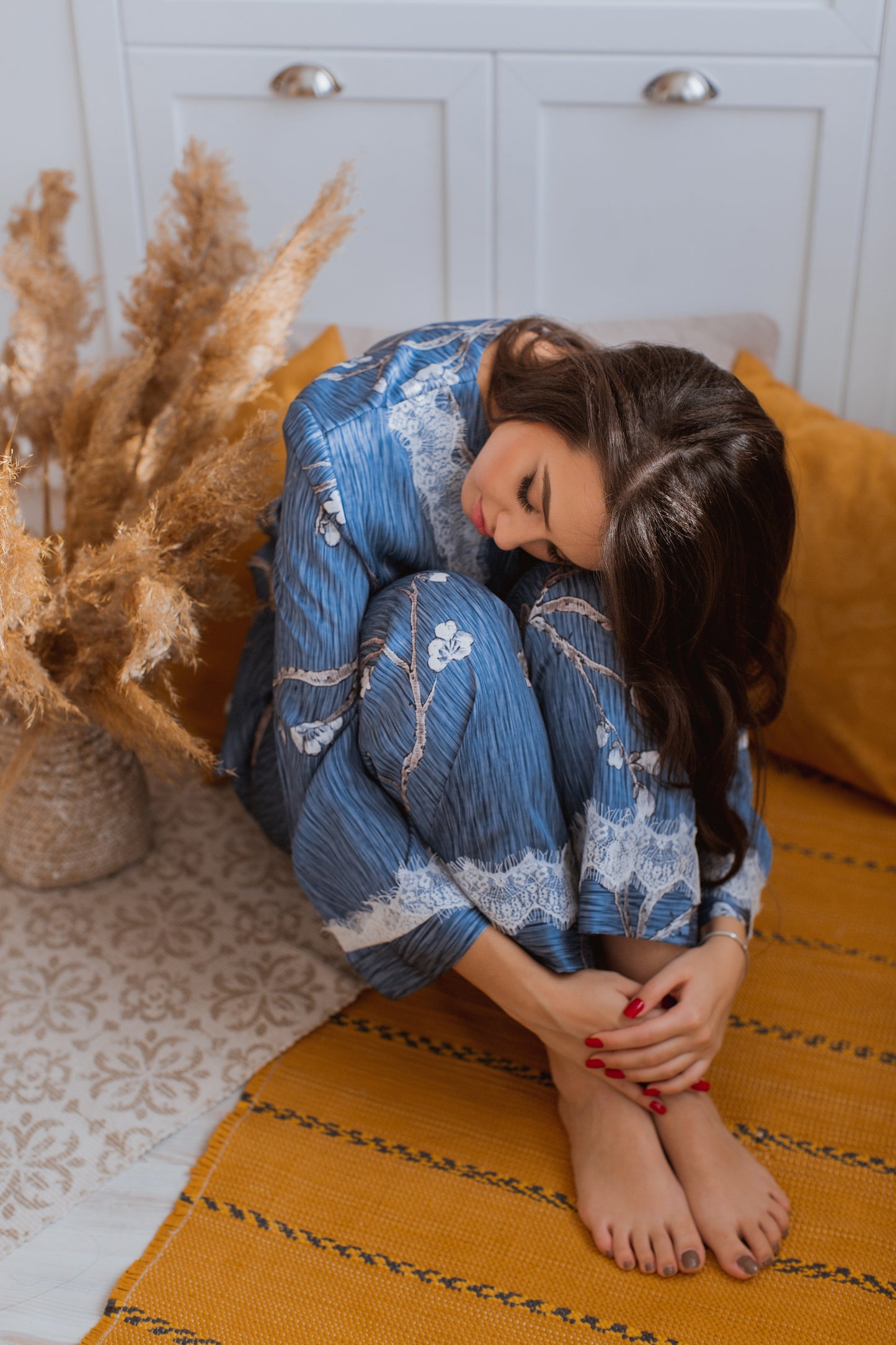 Coziness Sky Floral Pajama
