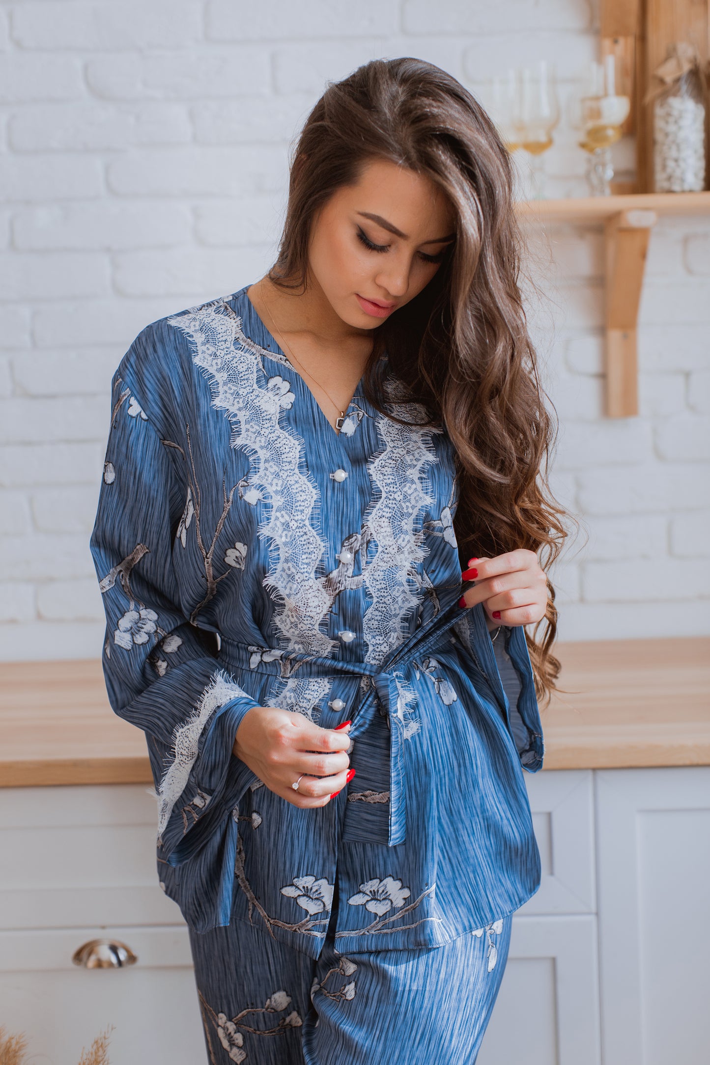 Coziness Sky Floral Pajama