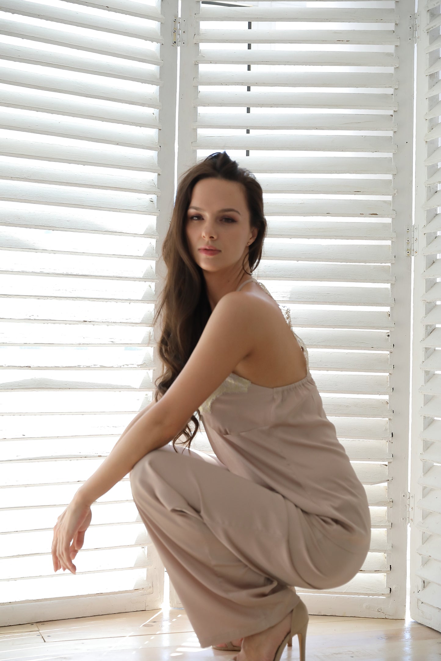 Blissful Beige Two-Piece Set