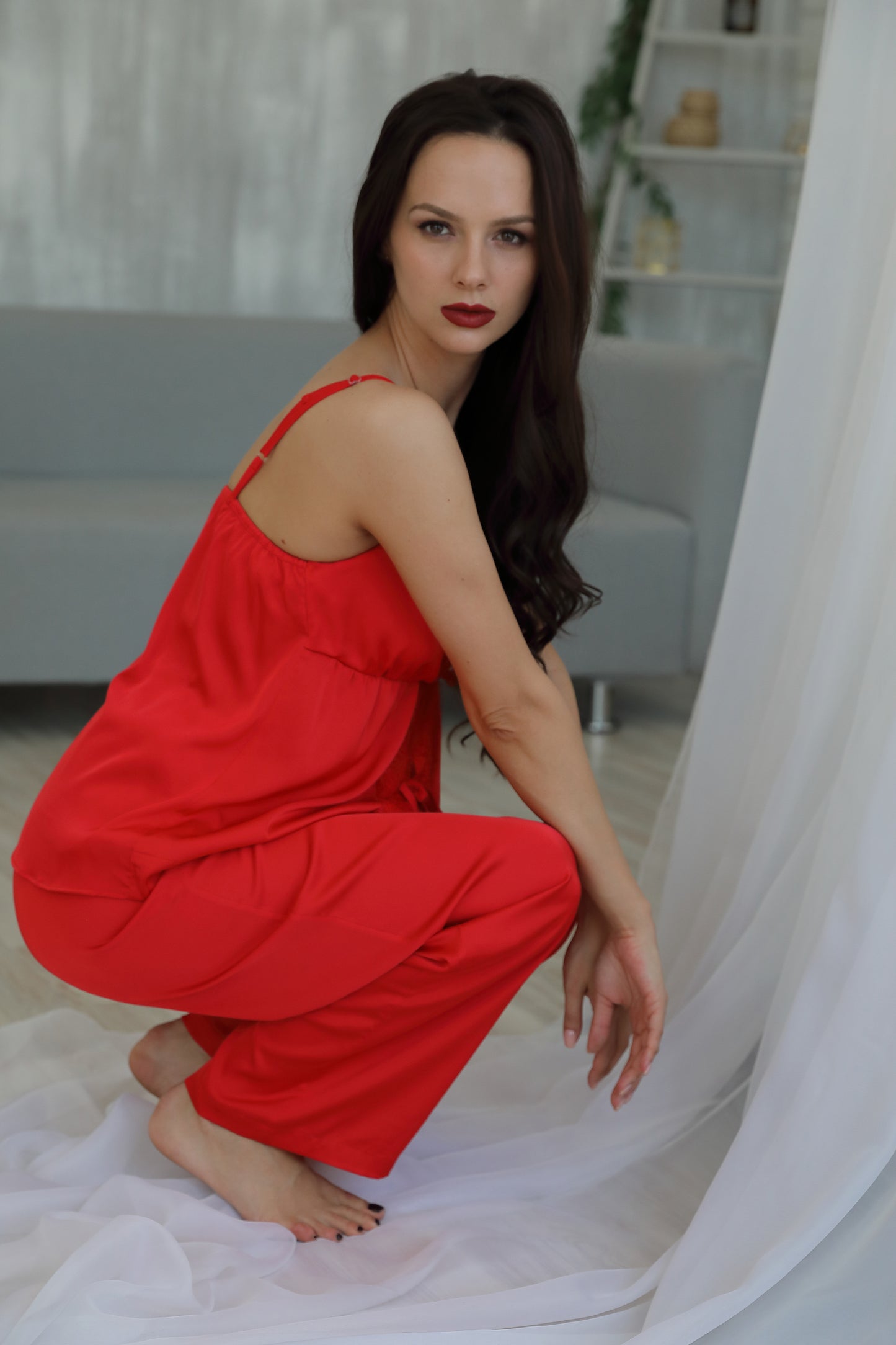 Blissful Red Charm Three-Piece